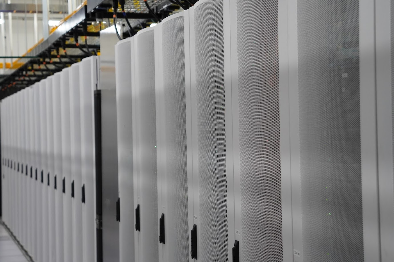 A lot of server cabinets.